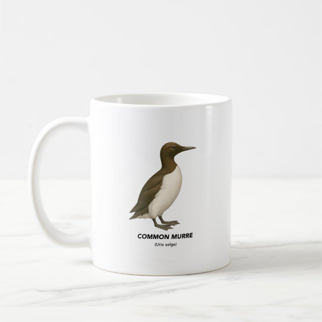 Common Murre - Birds of California Coffee Mug (Left)