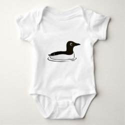 Common Murre (swim) Baby Jersey Bodysuit