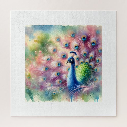 Common Peacock 270624AREF122 _ Watercolor Jigsaw Puzzle