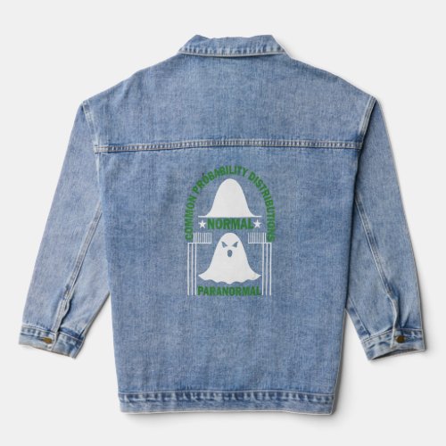 Common Probability Distributions Ghost Maths Back  Denim Jacket