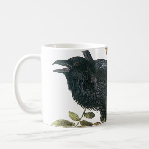 Common Raven by Audubon Coffee Mug