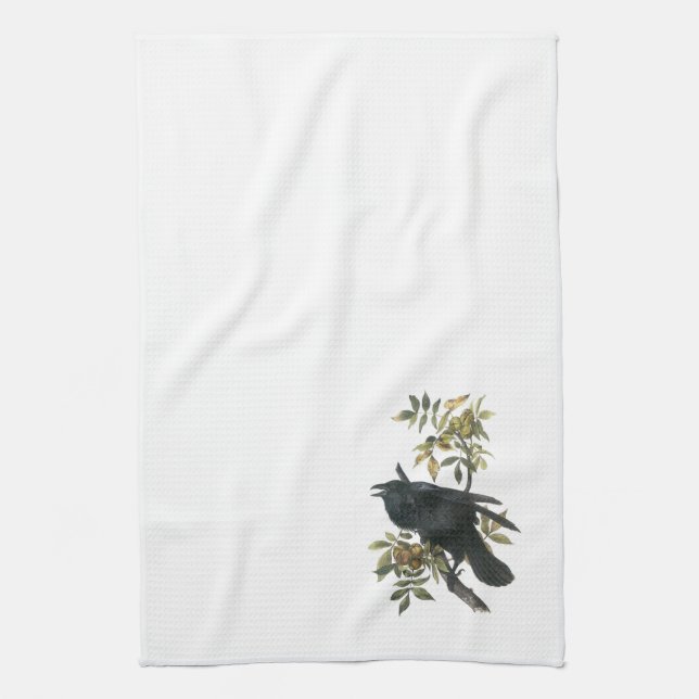 Common Raven by Audubon Towel (Vertical)