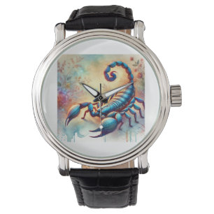 Common scorpion 111024AREF120 - Watercolor Watch