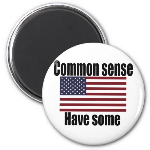 Common Sense American Flag Magnet