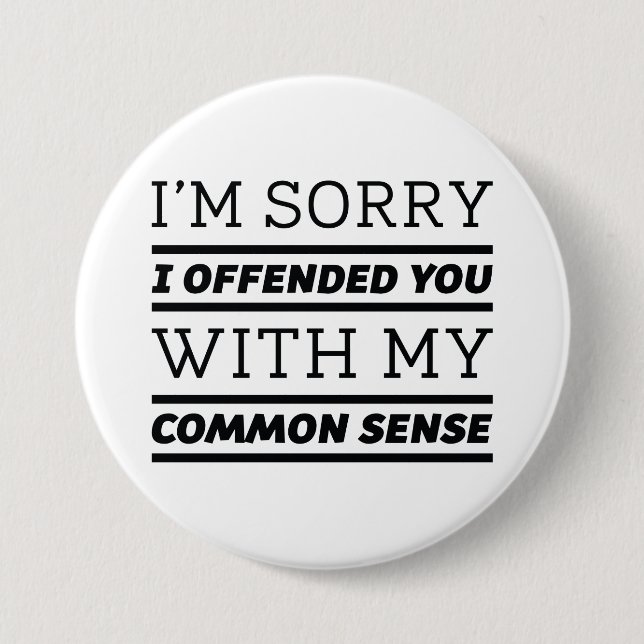 Common Sense Button (Front)