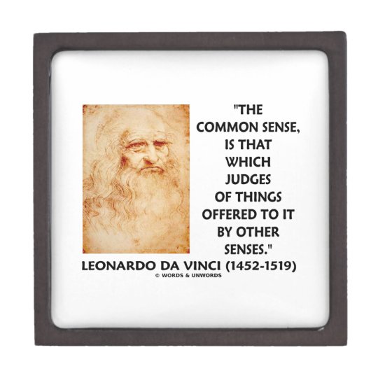Common Sense Judges Of Things Leonardo da Vinci Gift Box