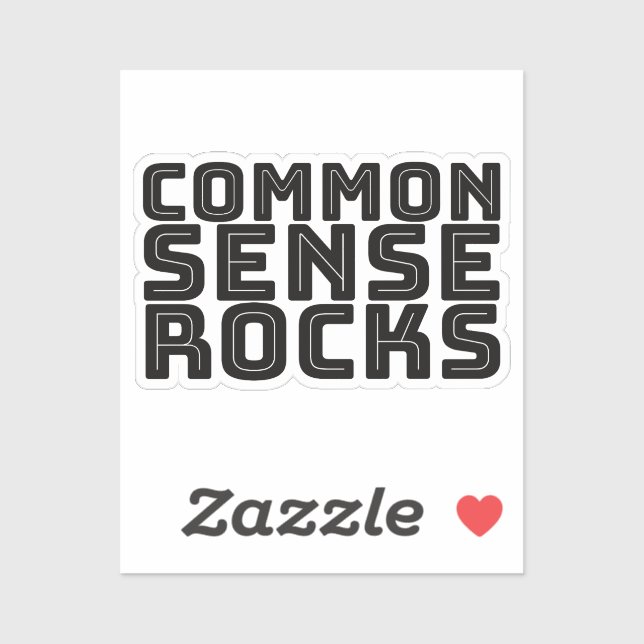Common Sense - Logic Humor Sticker (Sheet)