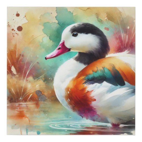 Common Shelduck 070724AREF109 _ Watercolor Faux Canvas Print