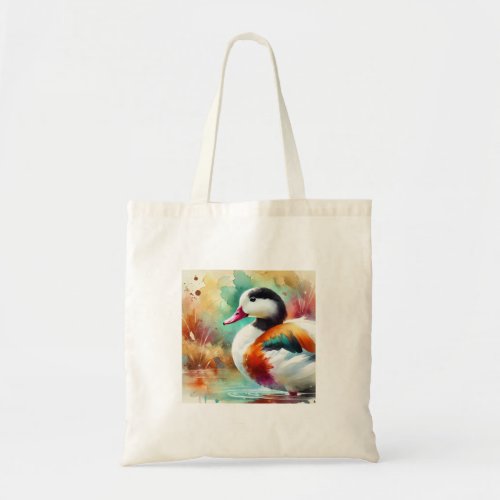 Common Shelduck 070724AREF109 _ Watercolor Tote Bag