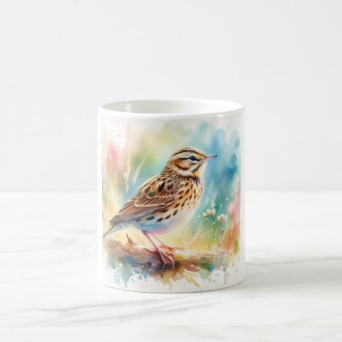 Common Skylark in Colorful Serenity AREF751 _ Wate Coffee Mug