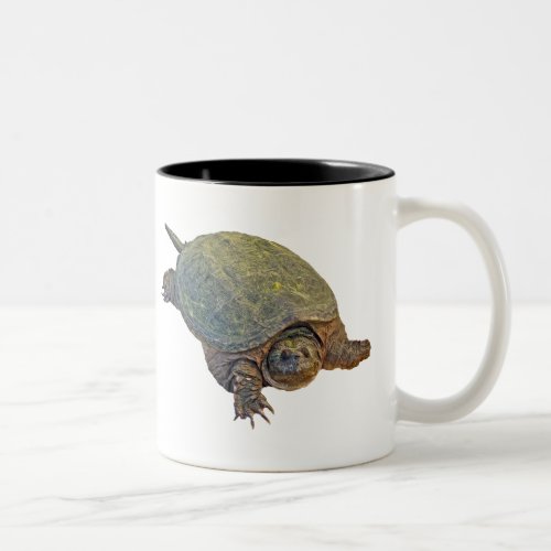 Common Snapping Turtle _ Chelydra serpentina Two_Tone Coffee Mug