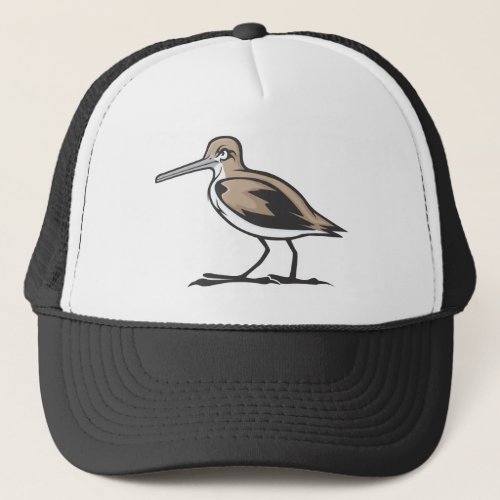 Common Snipe Bird Trucker Hat