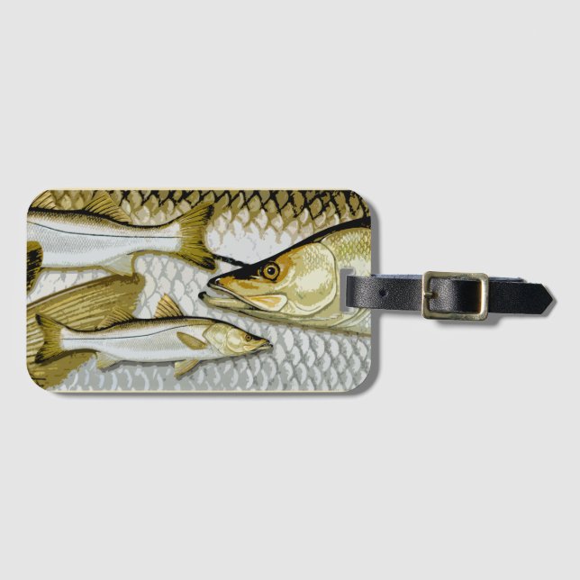 Common Snook Luggage Tag (Front Horizontal)