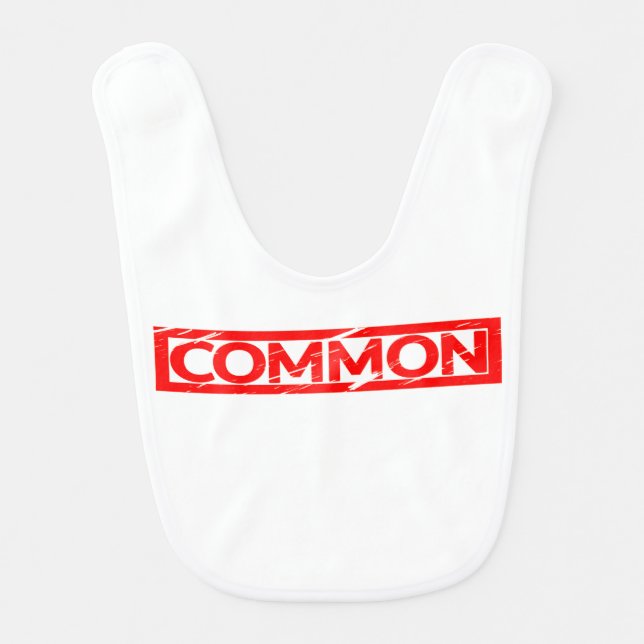 Common Stamp Baby Bib (Front)