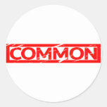 Common Stamp Classic Round Sticker