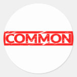 Common Stamp Classic Round Sticker