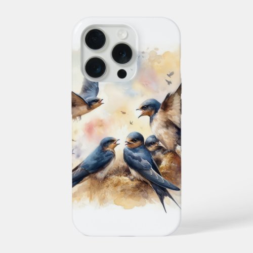 Common Swifts Interaction 050624AREF123 _ Watercol iPhone 15 Pro Case
