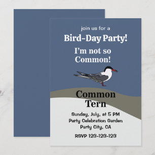 Common Tern Seabird Funny Birthday Party Invitation