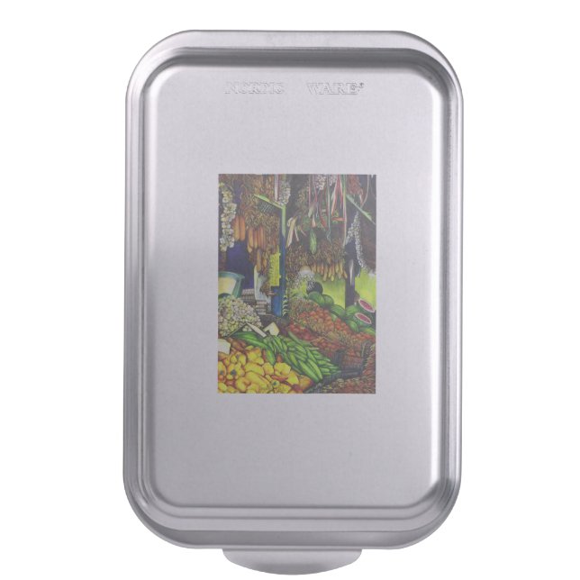 Common Threads of Human Interactions, Budapest Cake Pan (Front Vertical)