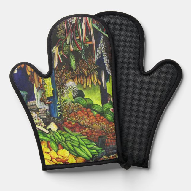 Common Threads of Human Interactions, Budapest Oven Mitt (Front/Back)