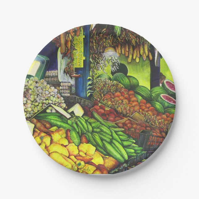 Common Threads of Human Interactions, Budapest Paper Plates (Front)