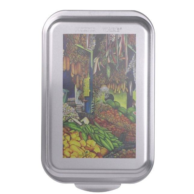 Common Threads of Human Interactions Cake Pan (Front Vertical)