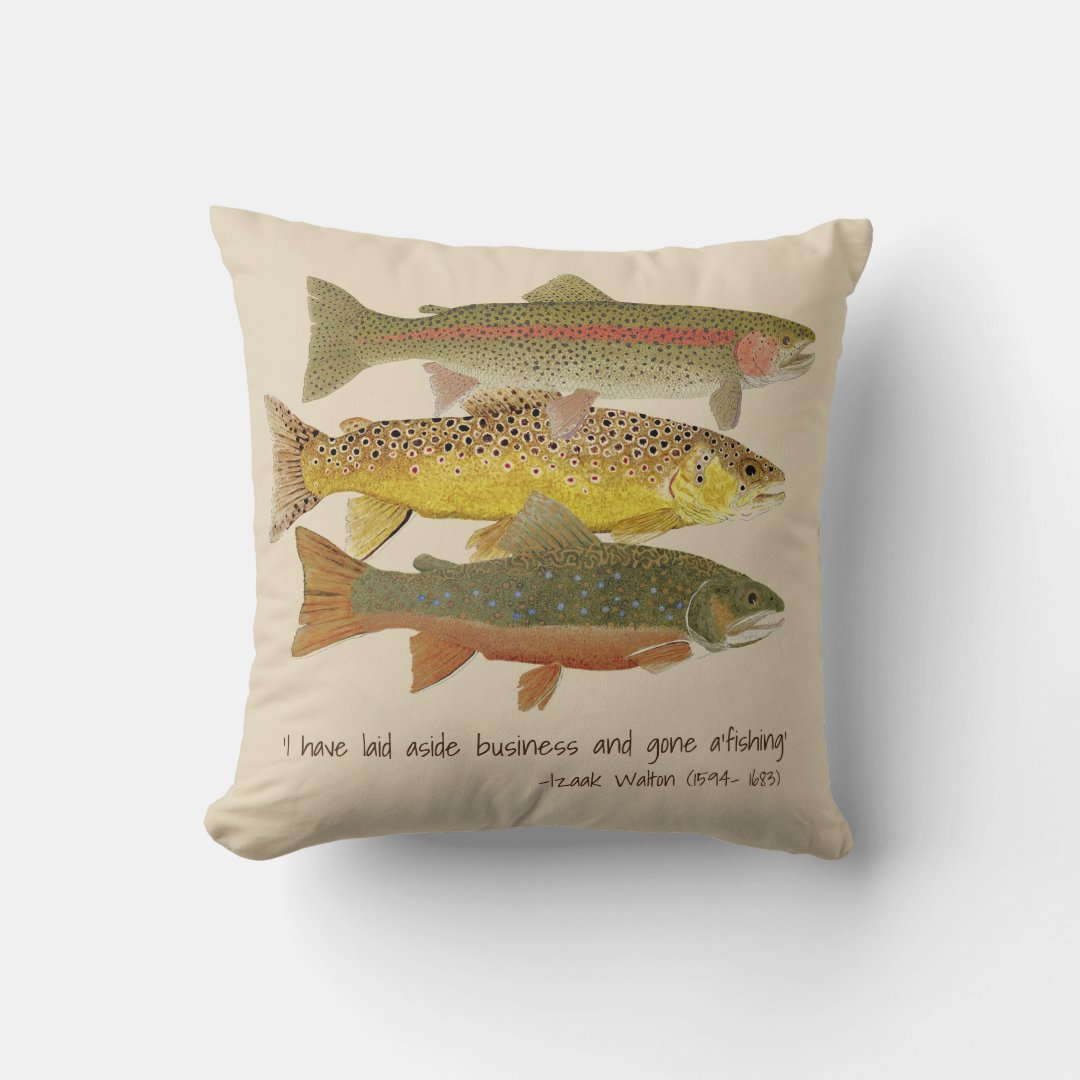 Common Trout Pillow | Zazzle