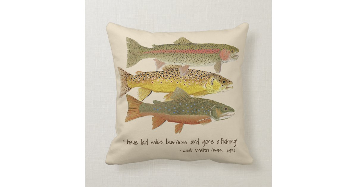 Common Trout Pillow