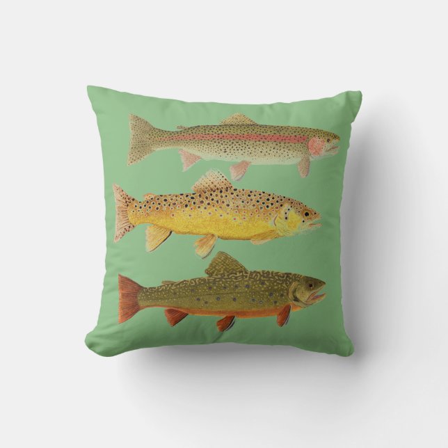Common Trout Pillow (Front)