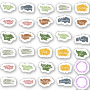 Common Words for Everyday Planners and Scrapbooks Sticker
