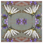 Common Yellow Swallowtail On Lilac Flowers Black O Fabric