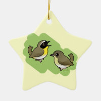 Common Yellowthroat Pair Star Ornament