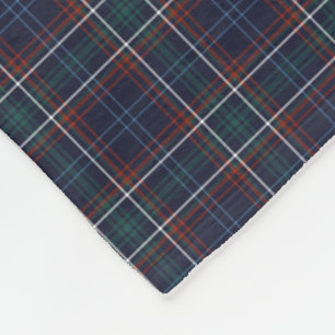 Commonwealth of Massachusetts Tartan Fleece Blanket