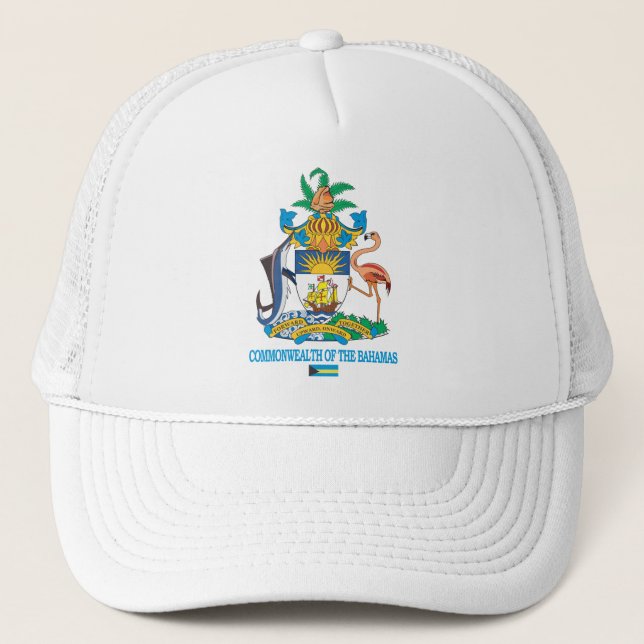 Commonwealth of the Bahamas COA Trucker Hat (Front)