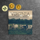 Commonwealth of Virginia | Smell Our Dairy Air Magnet<br><div class="desc">Funny dairy cow farming quote. VA - come sniff our dairy air. Comical puns for celebrating the beautiful state of Virginia! Visit the state known for lovers but not so much for their derrieres.</div>