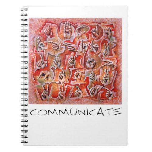 Communicate sign language notebook