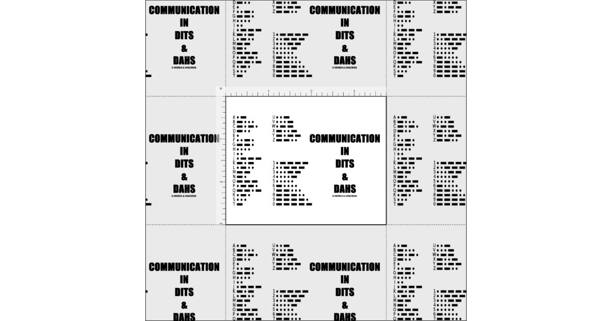 Communication In Dits And Dahs Morse Code Humor Fabric Zazzle com Communication In Dits And Dahs Morse Code Humor Fabric Zazzle com