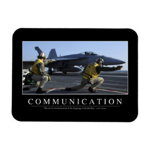 Communication: Inspirational Quote Magnet