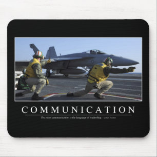 Communication: Inspirational Quote Mouse Pad