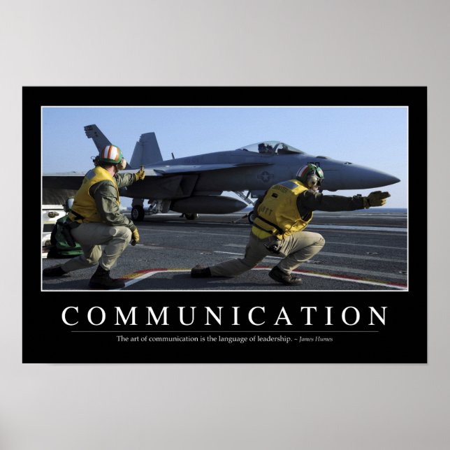 Communication: Inspirational Quote Poster (Front)