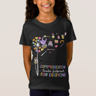 Communication Looks Different For Everyone Sunflow T-Shirt