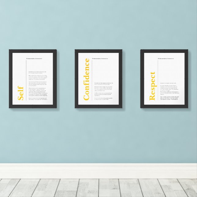 Communication principles Print Set 2/2 (Wood Floor)
