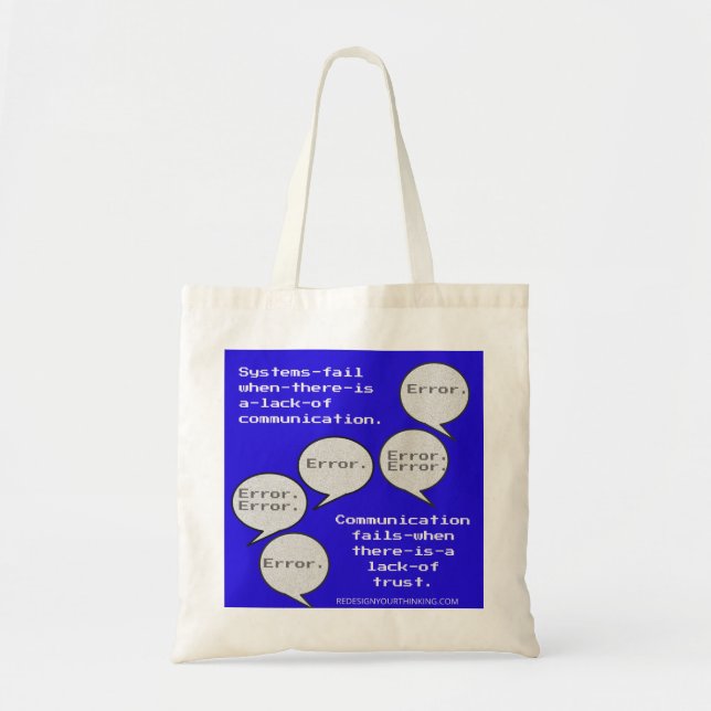 Communication Reboot Tote Bag (Front)