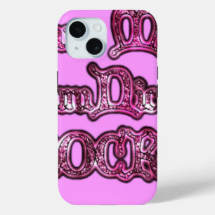 Communication Rocks Pink Hakuna Matata .png iPhone 15 Case