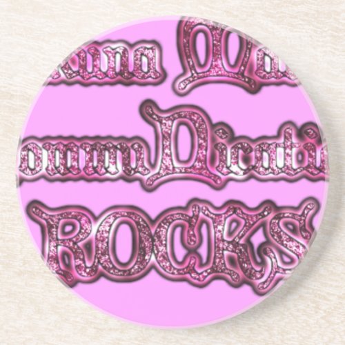 Communication Rocks Pink Hakuna Matata png Drink Coaster