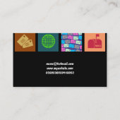 Communication Tile Wallpaper, Your Name Here Business Card (Back)