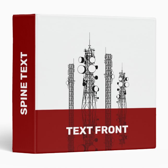 Communication Towers 3 Ring Binder (Front/Spine)