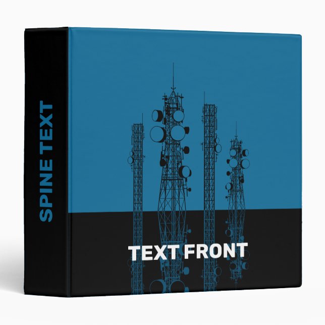 Communication Towers 3 Ring Binder (Front/Spine)