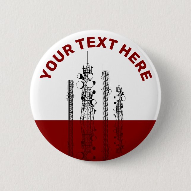 Communication Towers Button (Front)