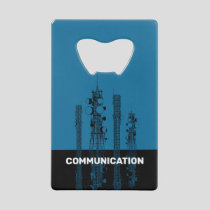 Communication Towers Credit Card Bottle Opener